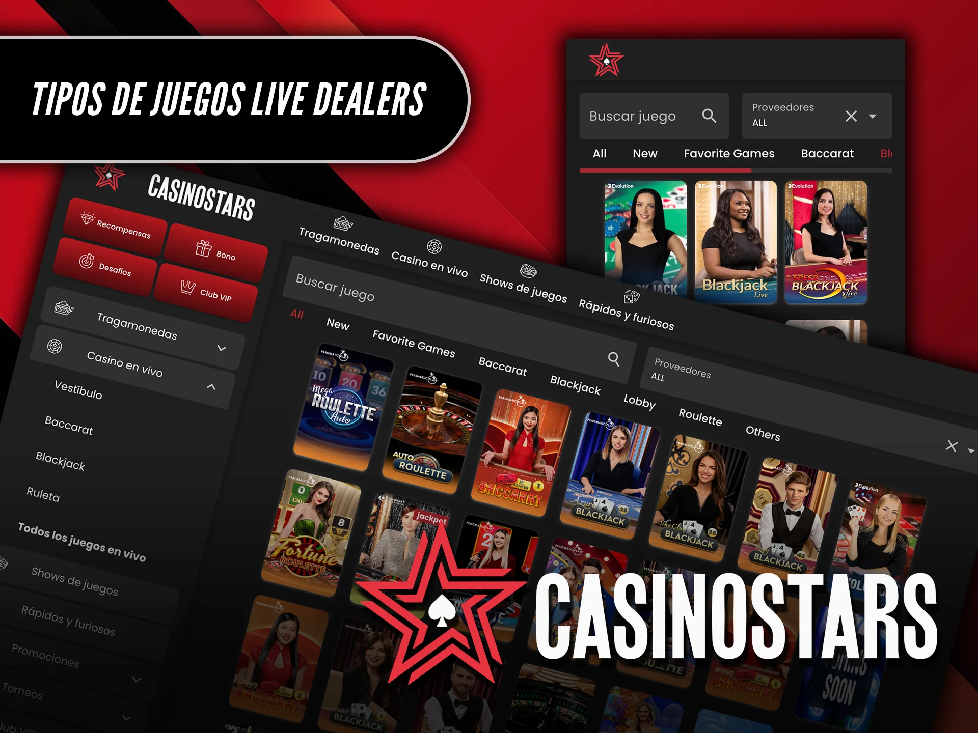 Descubre los tipos de juegos con crupieres en vivo en Casinostars.