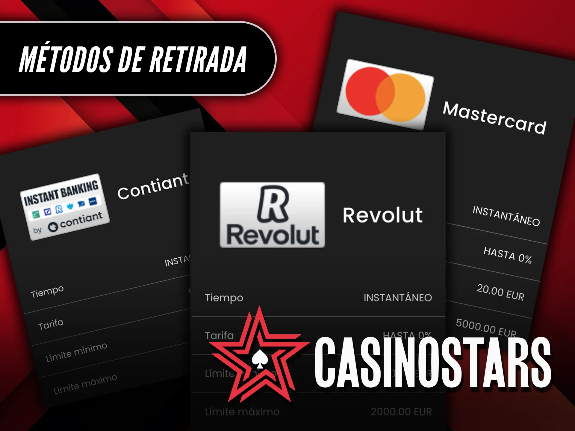 Descubre los métodos de retirada disponibles en Casinostars.
