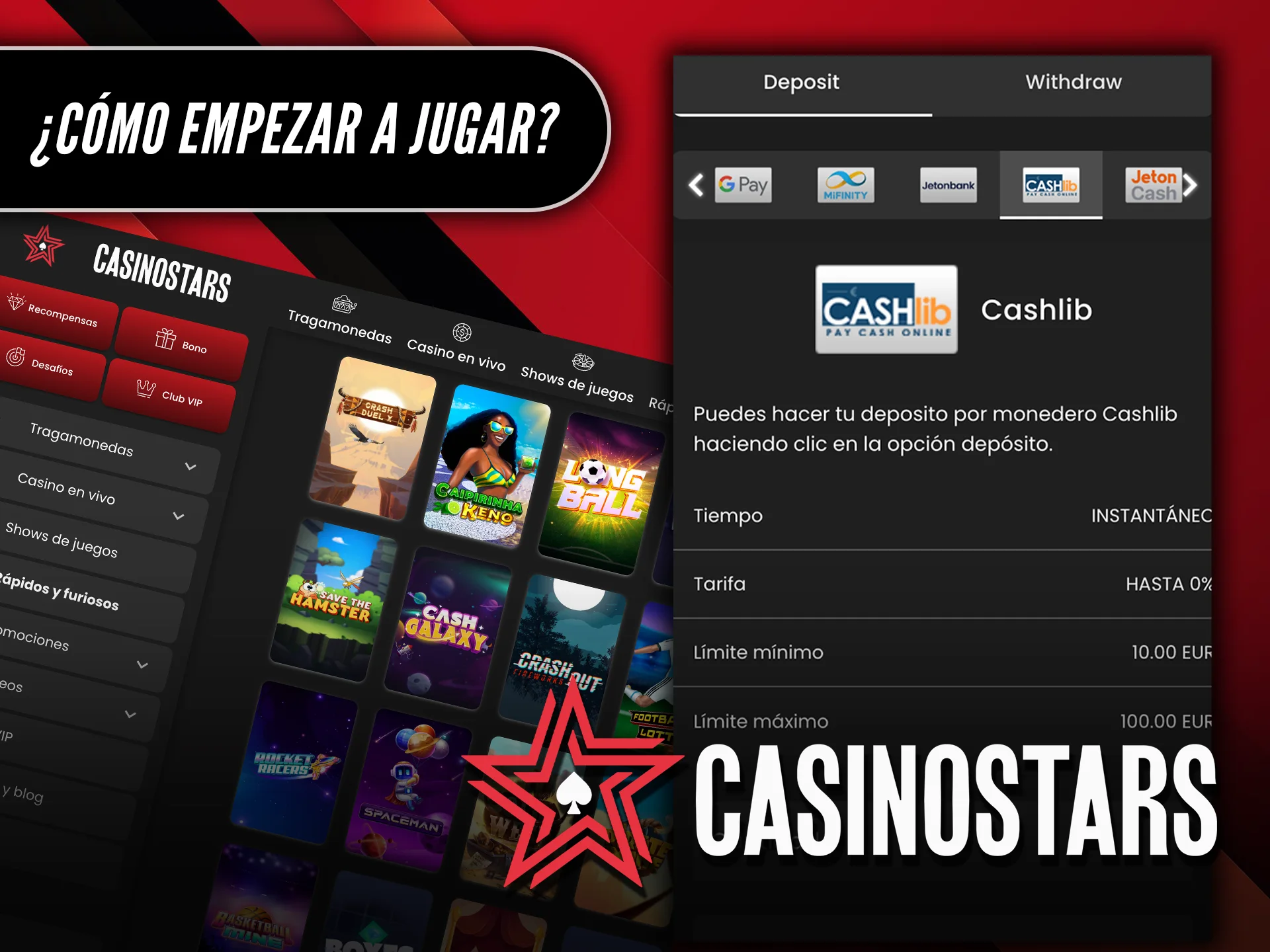 Aprende cómo empezar a jugar en la sección rápidos y furiosos de Casinostars.