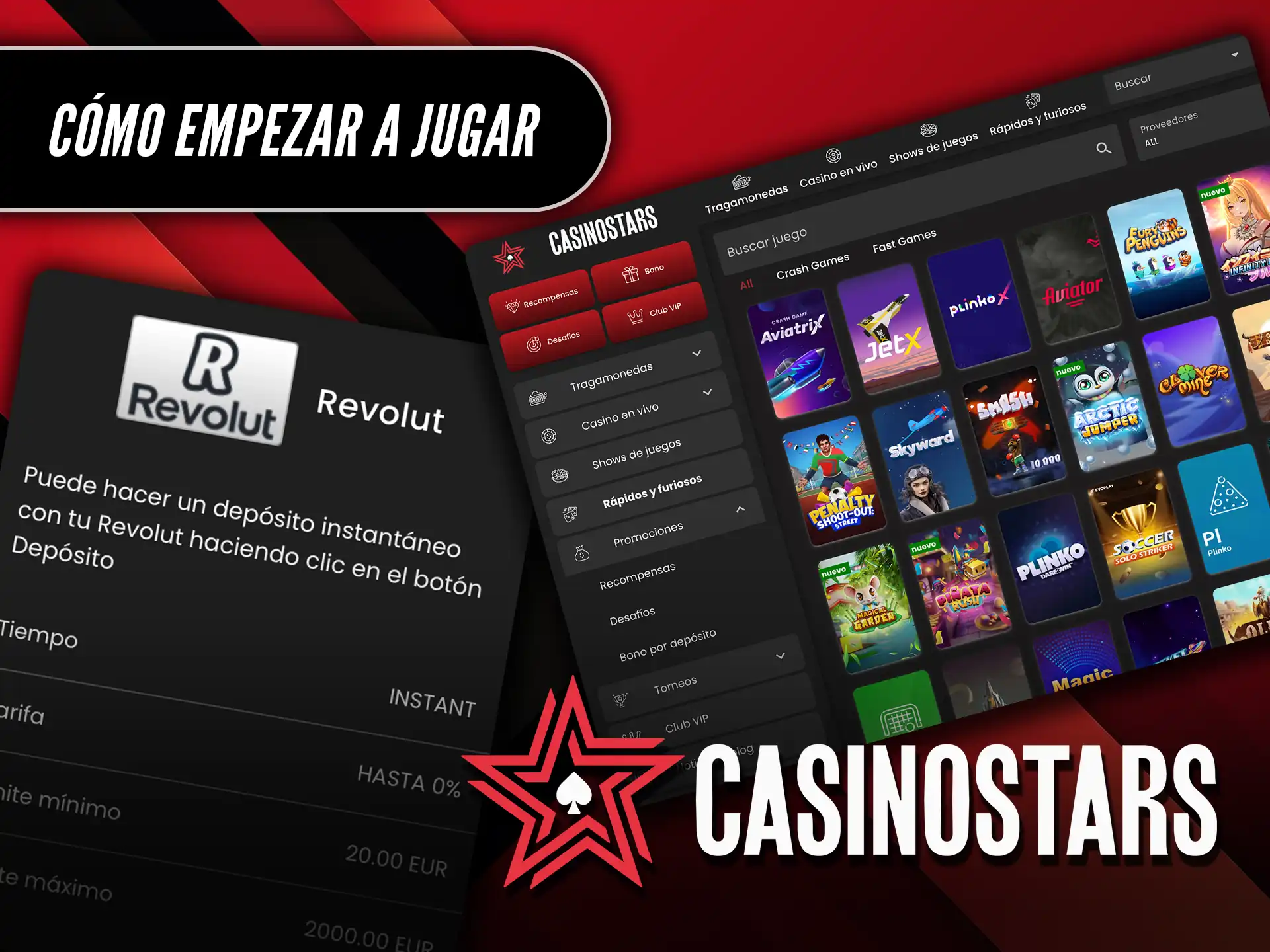 Cómo empezar a jugar en Casinostars y ganar en pocos pasos.