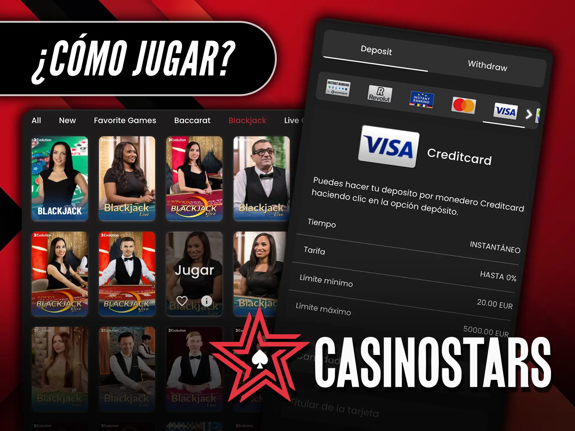Aprende cómo jugar al Blackjack para maximizar tus ganancias en Casino Stars.