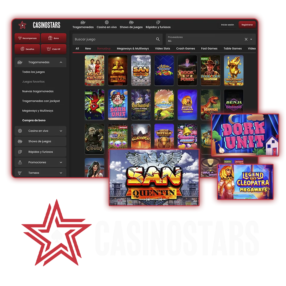 Acelera tu victoria y activa la Compra de Bono directamente en Casino Stars.