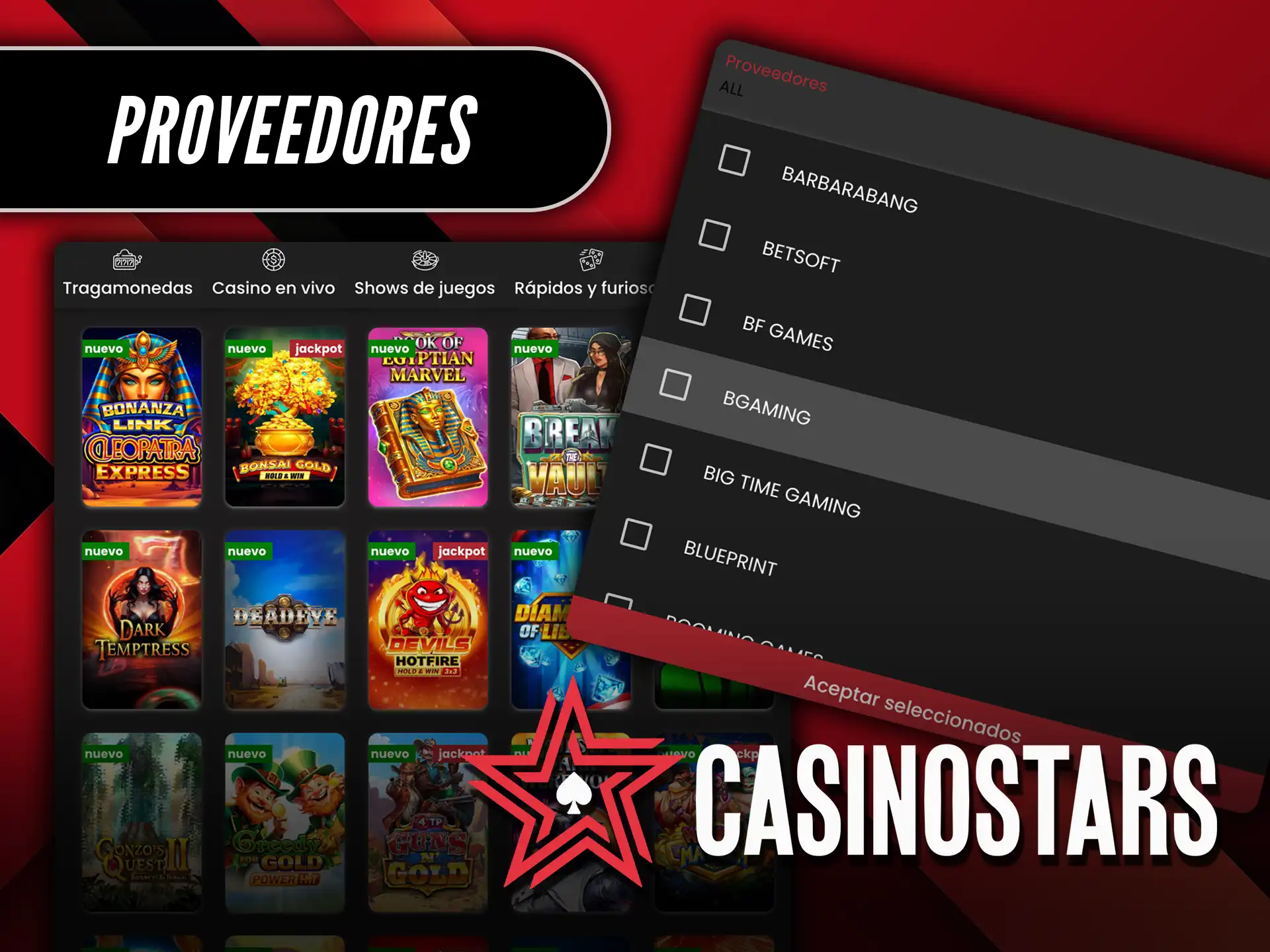Descubre los mejores proveedores de nuevas tragamonedas disponibles para ti en Casino Stars.