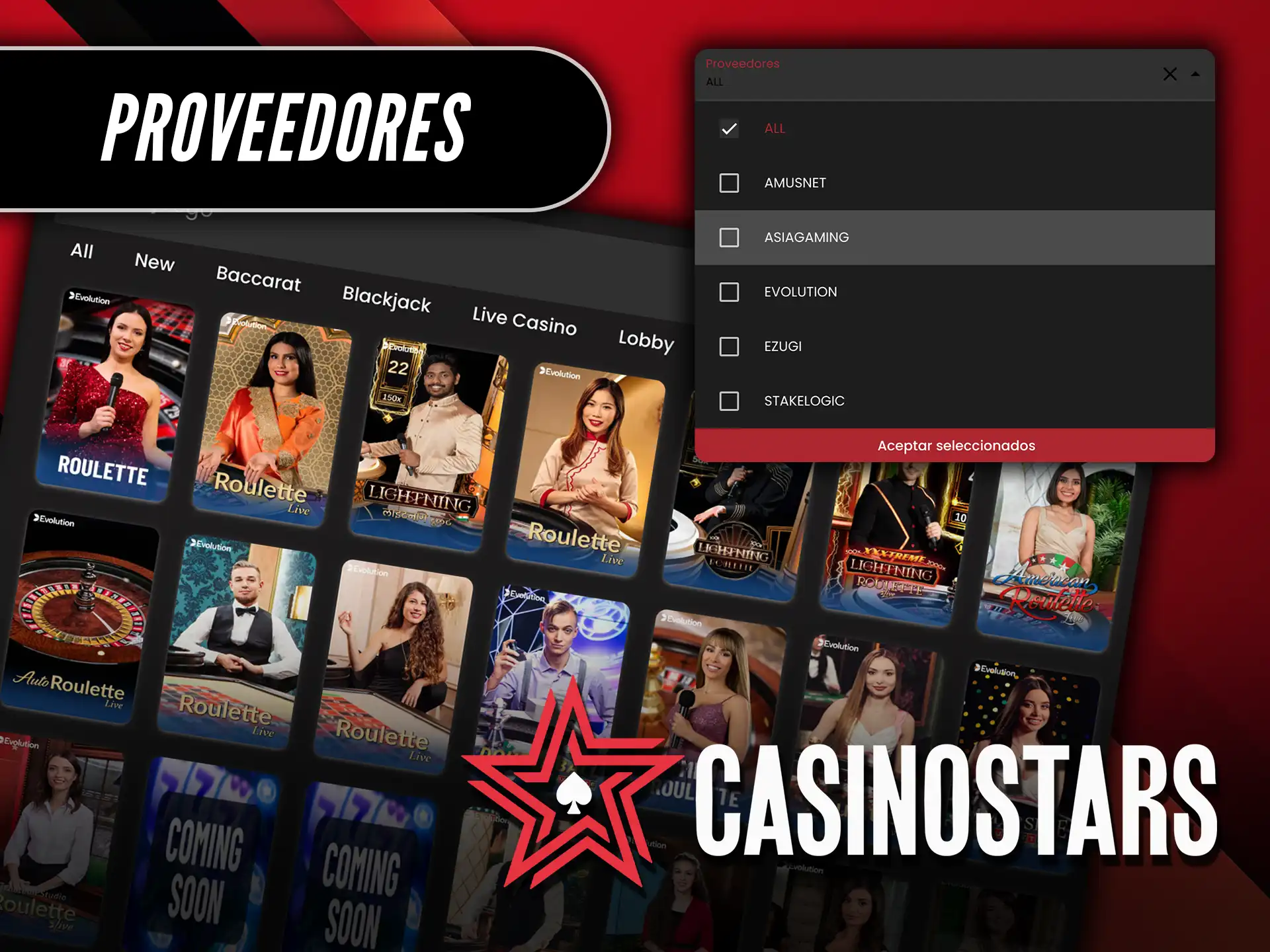 Descubre los Proveedores que ofrecen la mejor Ruleta en vivo en Casino Stars.