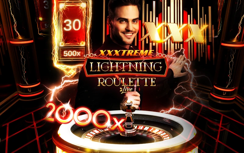 Siente la máxima emoción y gana a lo grande en XXXtreme Lightning Roulette de Casino Stars.